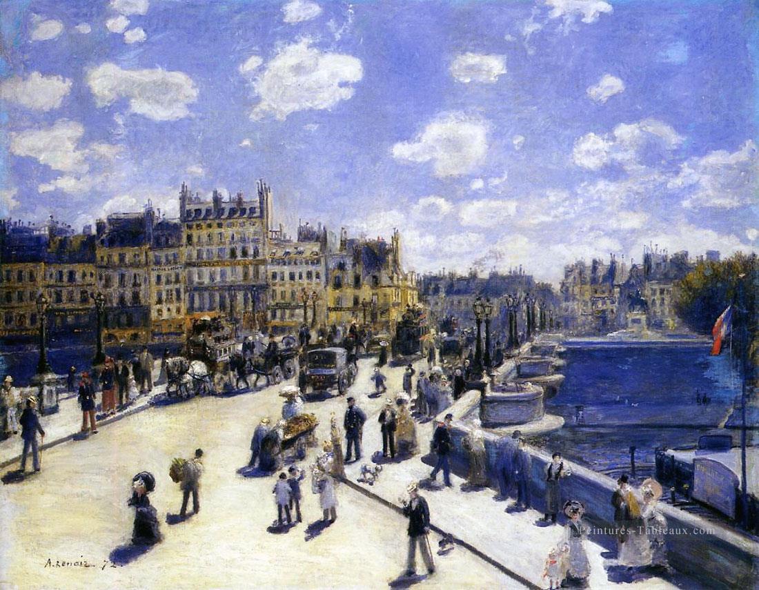 le pont neuf paris Pierre Auguste Renoir Peintures à l'huile